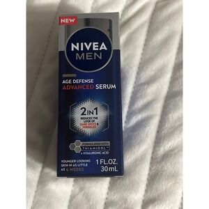 Nivea Men Age Defense Advanced Serum 2in1 Dark Spot Wrinkle Reducer 1oz 30ml NEW